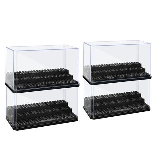 Acrylic Minifigures Display Case, Stackable and Dustproof Building