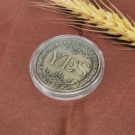 Bronze Yes or No Commemorative Coin Souvenir Non-currency Coins Game