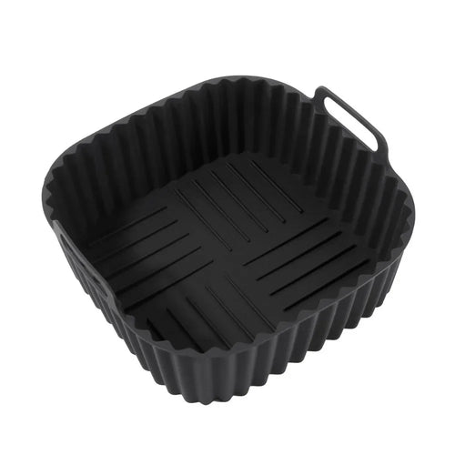Reusable Air Fryer Silicone Liners Square Non Stick Basket Mat for