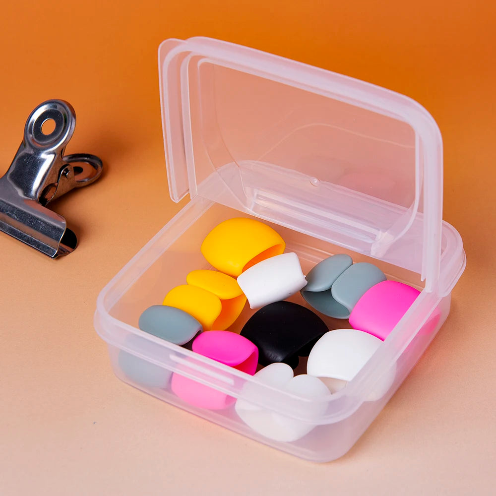 1PC Transparent plastic flip storage box, square PP box, small items,