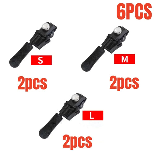 3-12Pcs Universal Zipper Repair Kit Quick Instant Detachable Zipper