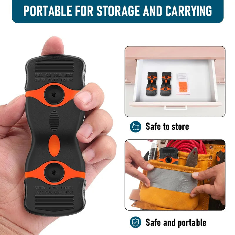 Plastic /Metal Razor Blade Scraper Edge Removal Tool with Blade Label
