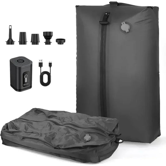 17L Vacuum Compression Bag with Air Pump Reusable Travel Clothing