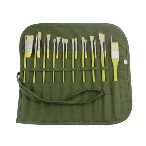 Painting Brushes Canvas Storage Bag, 22 Slots Watercolour and Gouache