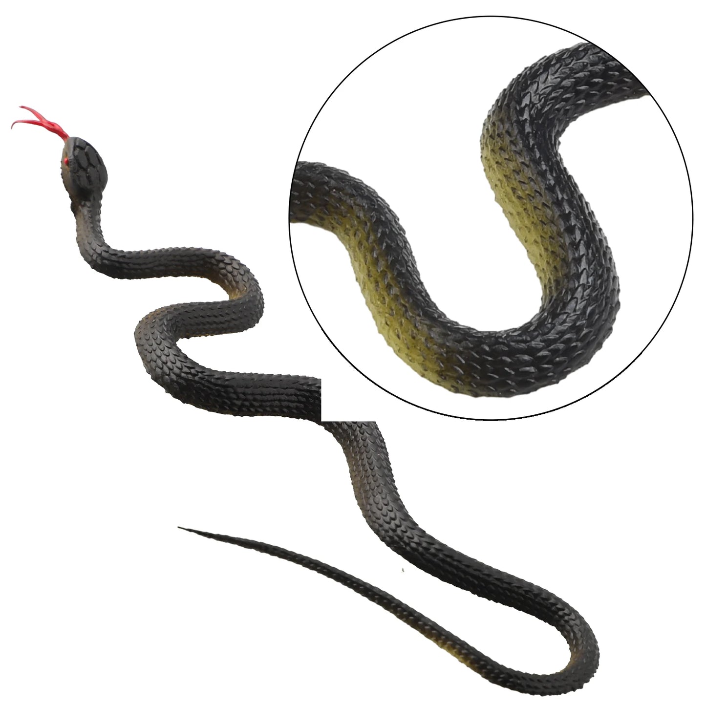 45cm Fake Realistic Rubber Toy Snake Simulation Anaconda Scary