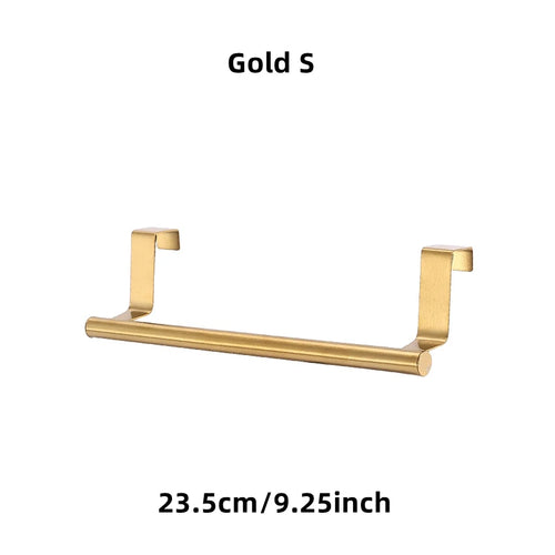 1/2Pcs Towel Rack Over Door Towel Bar Hanging Holder Stainless Steel