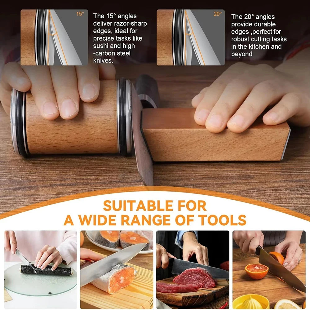 Rolling Knife Sharpener For Straight Edge Knife Sharpener Kit With