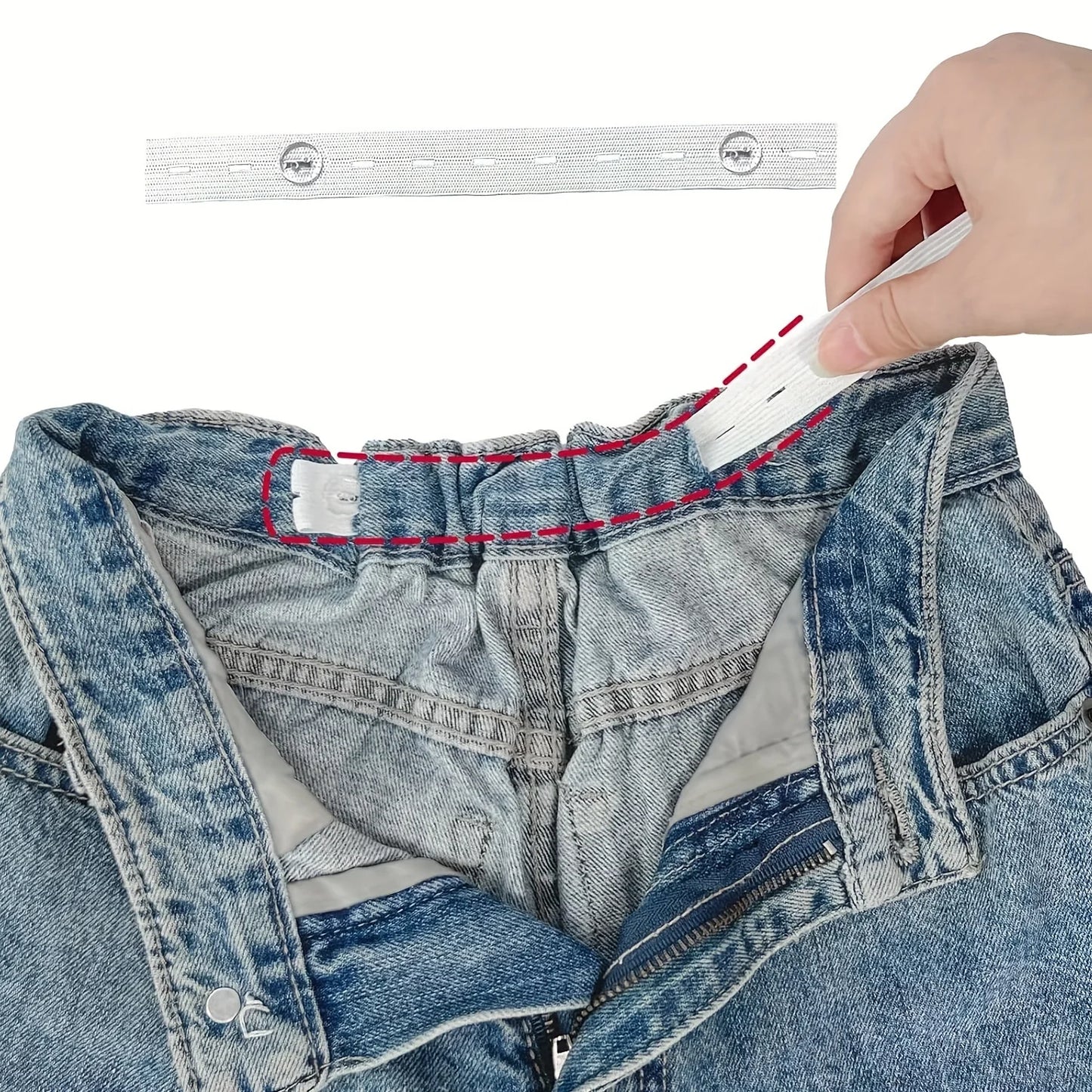 2 pieces Invisible belt tightener set Sewing tools Seamless trouser