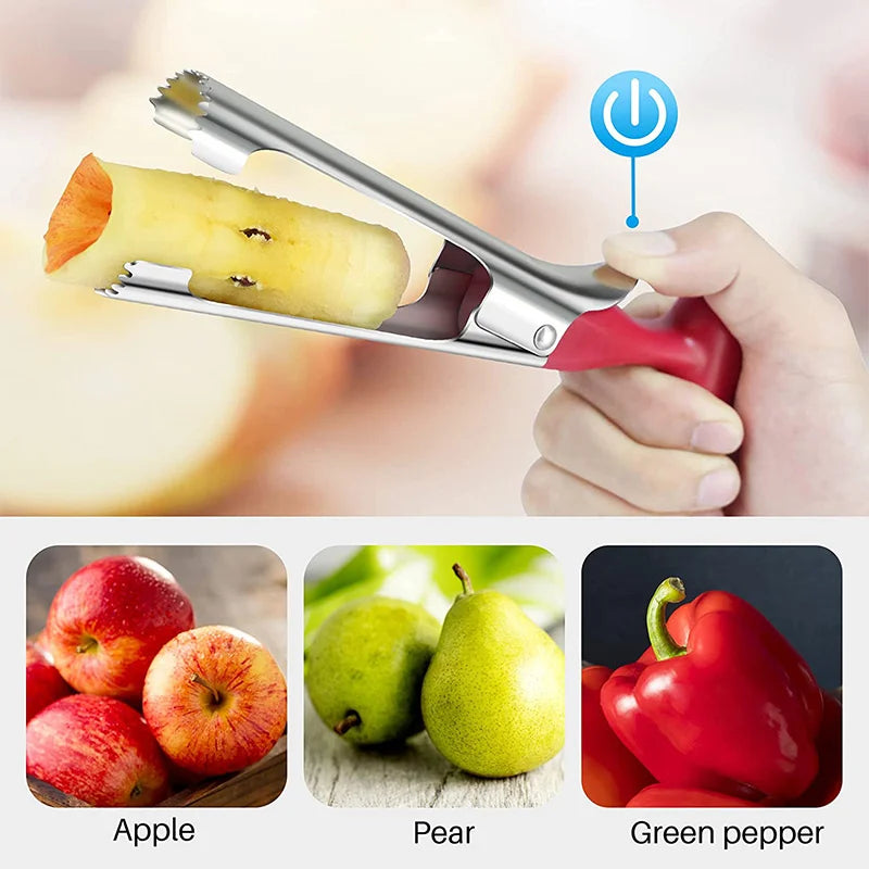 Premium Apple Corer Stainless Steel Apple Pears Core Remover Tool
