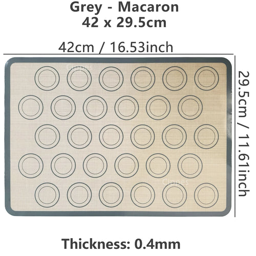 1PC Silicone Baking Mat for Oven, Thin 0.4mm, Reusable Non Stick Heat