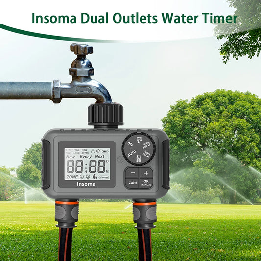 Insoma Smart Irrigation Watering System Dual Outlets Automatic Water