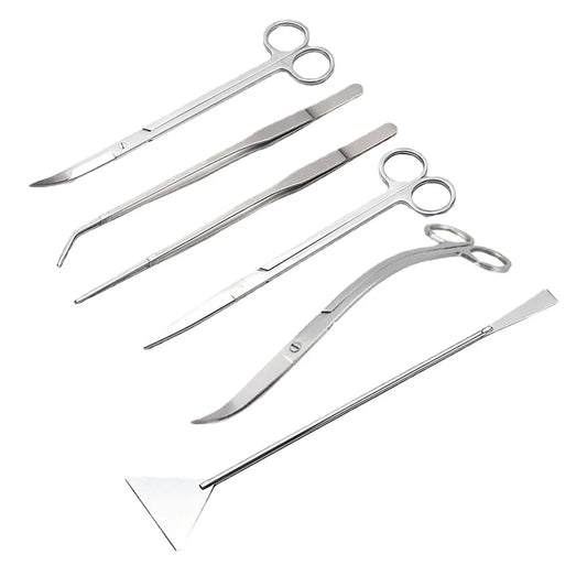 Aquarium Scissor Tools Fish Tank Tweezer Plants Wave Scissors Grass
