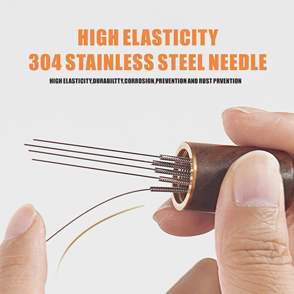 Espresso Coffee Stirrer Needle Distributor Coffee Powder Stirrer Wood