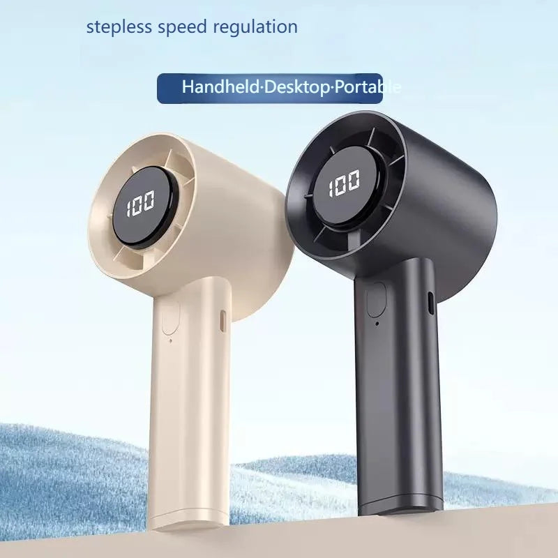 Portable Mini Handheld Fan with LED Display Semiconductor