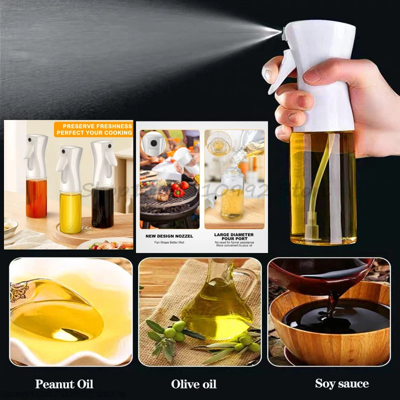 Plastic Spray Oil Sprayer Bottle Spray Oil Dispenser Oil Jar Cruet BBQ
