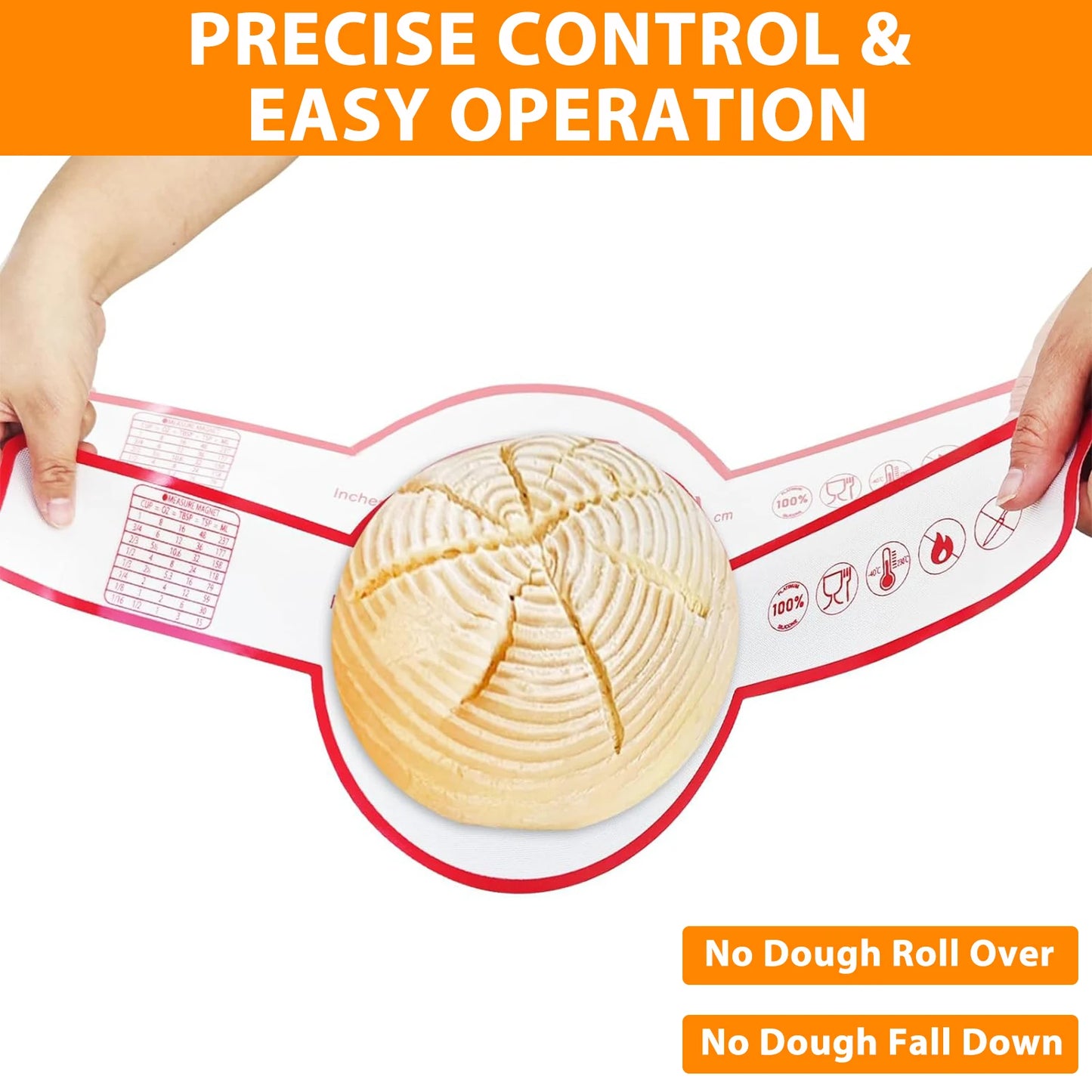 Silicone Bread Sling for Dutch Oven, Reusable Baking Mat with Long