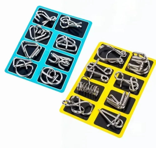 Fun Metal Chinese Ring Puzzle Intelligent Brain Teaser IQ Logic Game