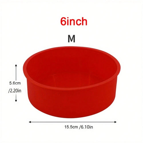 4/6/8 Inch Silicone Round Cake Mold Nonstick Baking Pan for Mousse