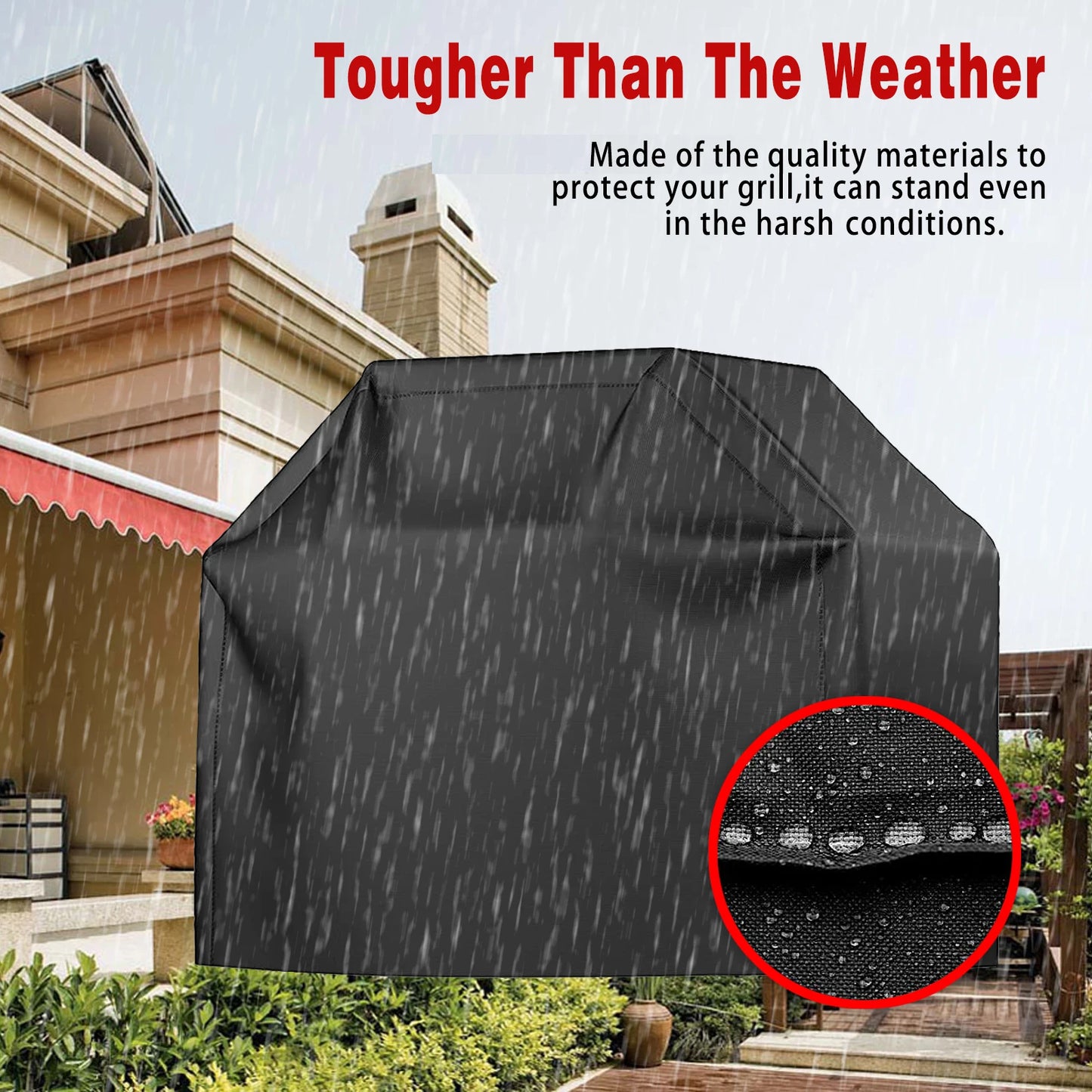 Multiple Size Grill Cover, Heavy Duty Waterproof Barbecue Gas Grill