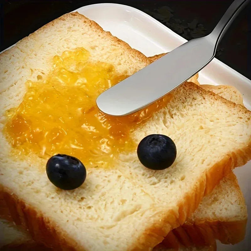 2 pieces, butter knife, stainless steel butter knife, cheese spreader,