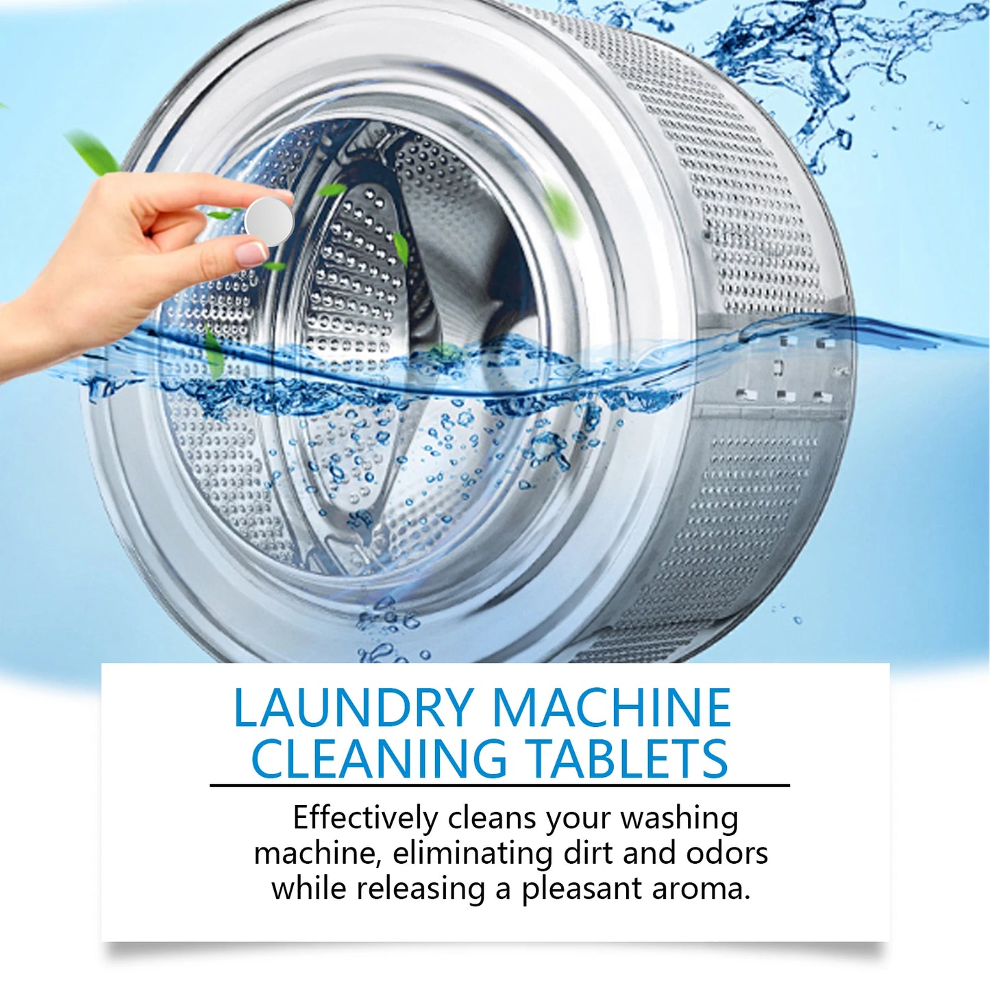 12PCS Washing Machine Cleaning Effervescent Tablets Deeply Cleans