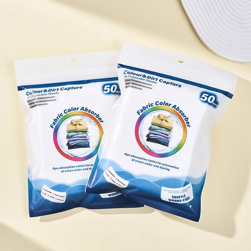 50PCS Color Absorbing Film Household Machine Wash nonwovens Anti Cross