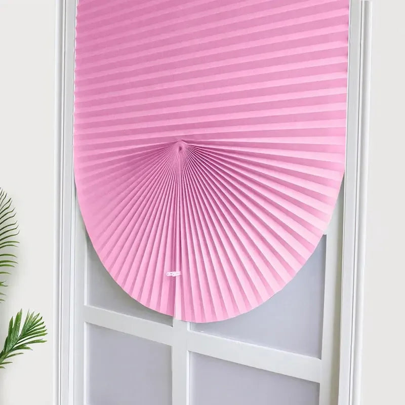 1Pc Shades Self-adhesive Half Windows Nonwoven Folding Curtain
