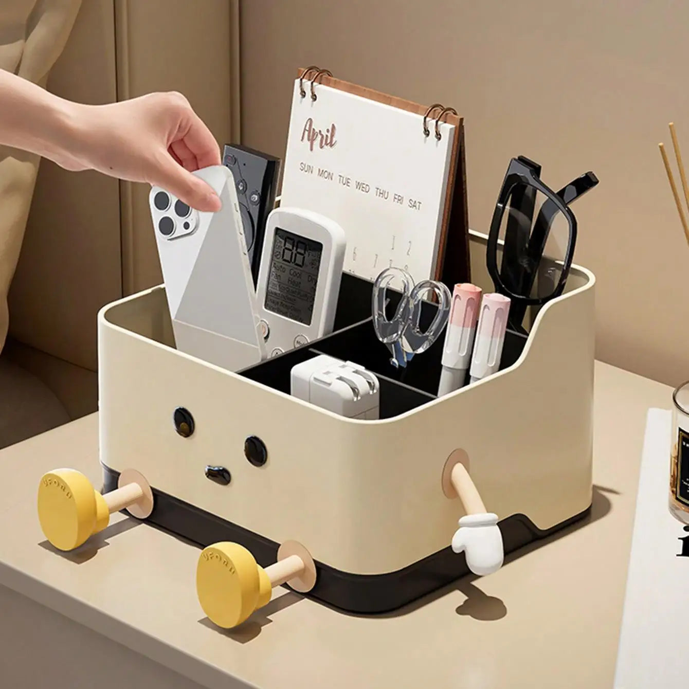 1pc multifunctional desktop storage box, cosmetic organisation shelf