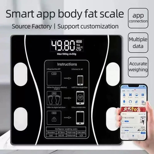 Body Fat Scale Smart Wireless Digital Bathroom Weight Scale Body