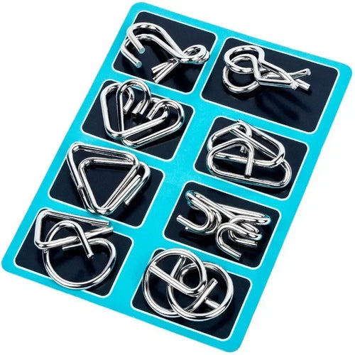 Fun Metal Chinese Ring Puzzle Intelligent Brain Teaser IQ Logic Game