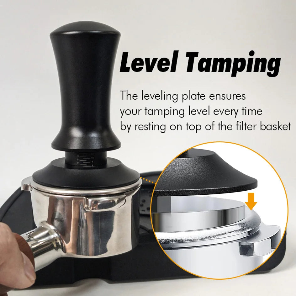Coffee Tamper 58mm 54mm 51mm Ripple Base Leveling Constant Pressure