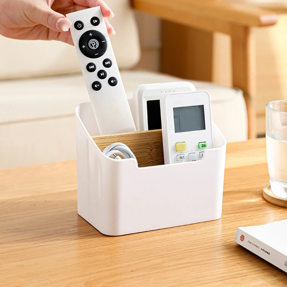 1 Home Desktop Remote Control Storage Box, Can Be Wall Hanging,