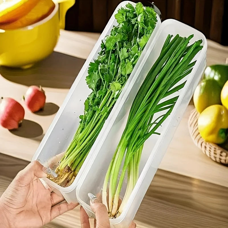 2pcs Refrigerator fresh-keeping storage box, fresh-keeping