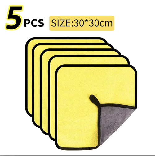 3/5/10Pcs Car Wash Microfiber Towel 30*30CM / 30*60cm Car Cleaning