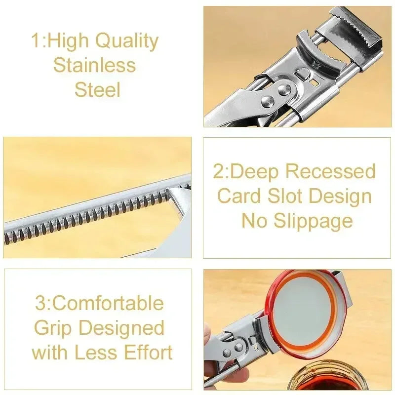 Adjustable Bottle Opener Stainless Steel Beer Wine Openers