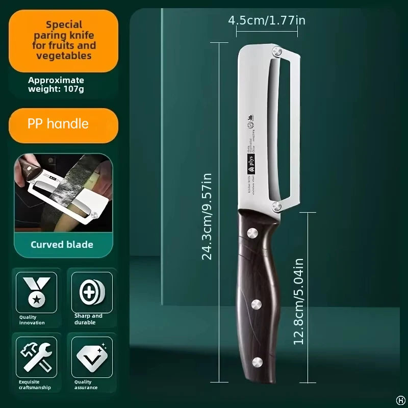 1pcs Stainless steel peeler with wooden handle for peeling and slicing