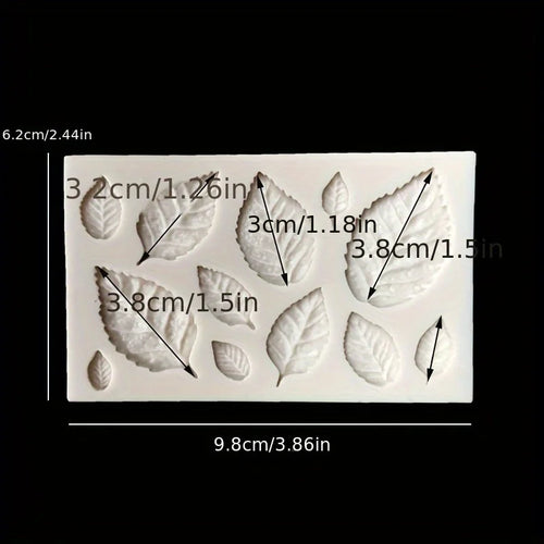 1Pieces3DLeaf Shape Pendant Casting Mold Candy Lovers Chocolate Baking