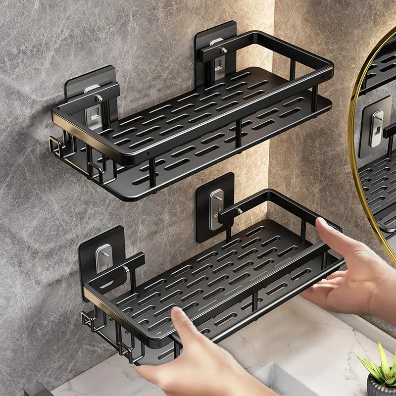 Wall Hanging Corner Rectangular Rack Bathroom Shelf Towel Rack Shelves