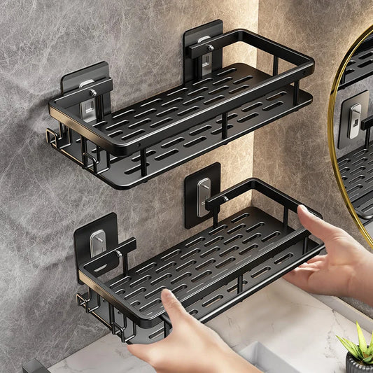 Wall Hanging Corner Rectangular Rack Bathroom Shelf Towel Rack Shelves