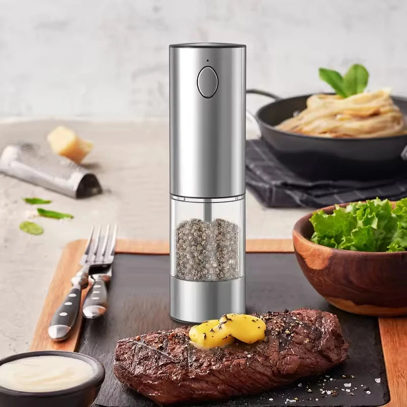 1/2pcs Automatic Pepper Grinder Salt And Pepper Grinder USB