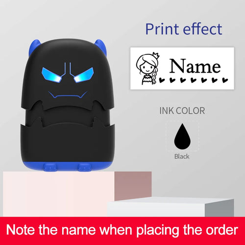Custom Cartoon Baby Name Stamp Kit - Reusable for Cotton/Modal Clothes
