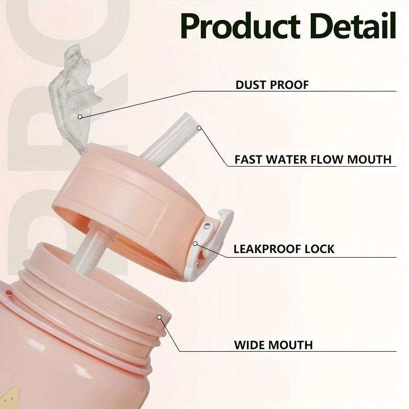 1pc 750ml 23OZ cartoon car series plastic water bottle, multiple