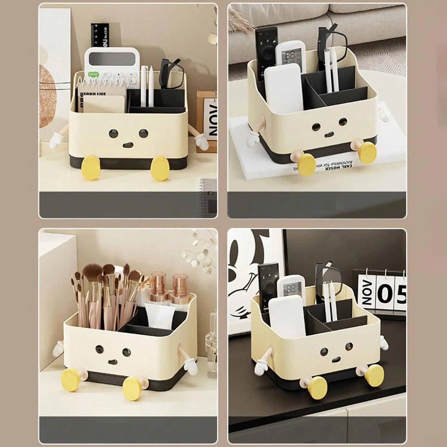 1pc multifunctional desktop storage box, cosmetic organisation shelf