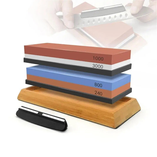 3in1 Professional Sharpening Stones Knife Sharpener Double-side