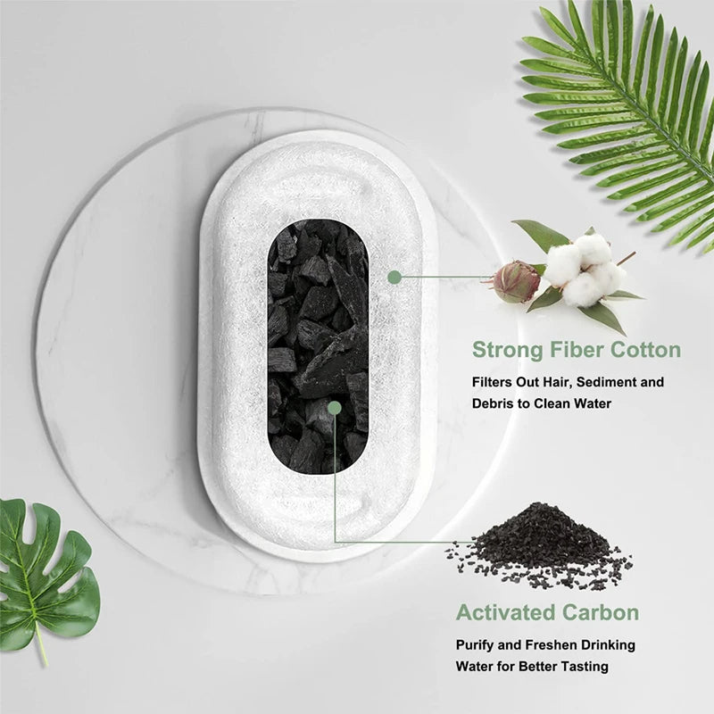 Replacement Filters for Cat Water Fountain Stainless Steel Dispenser