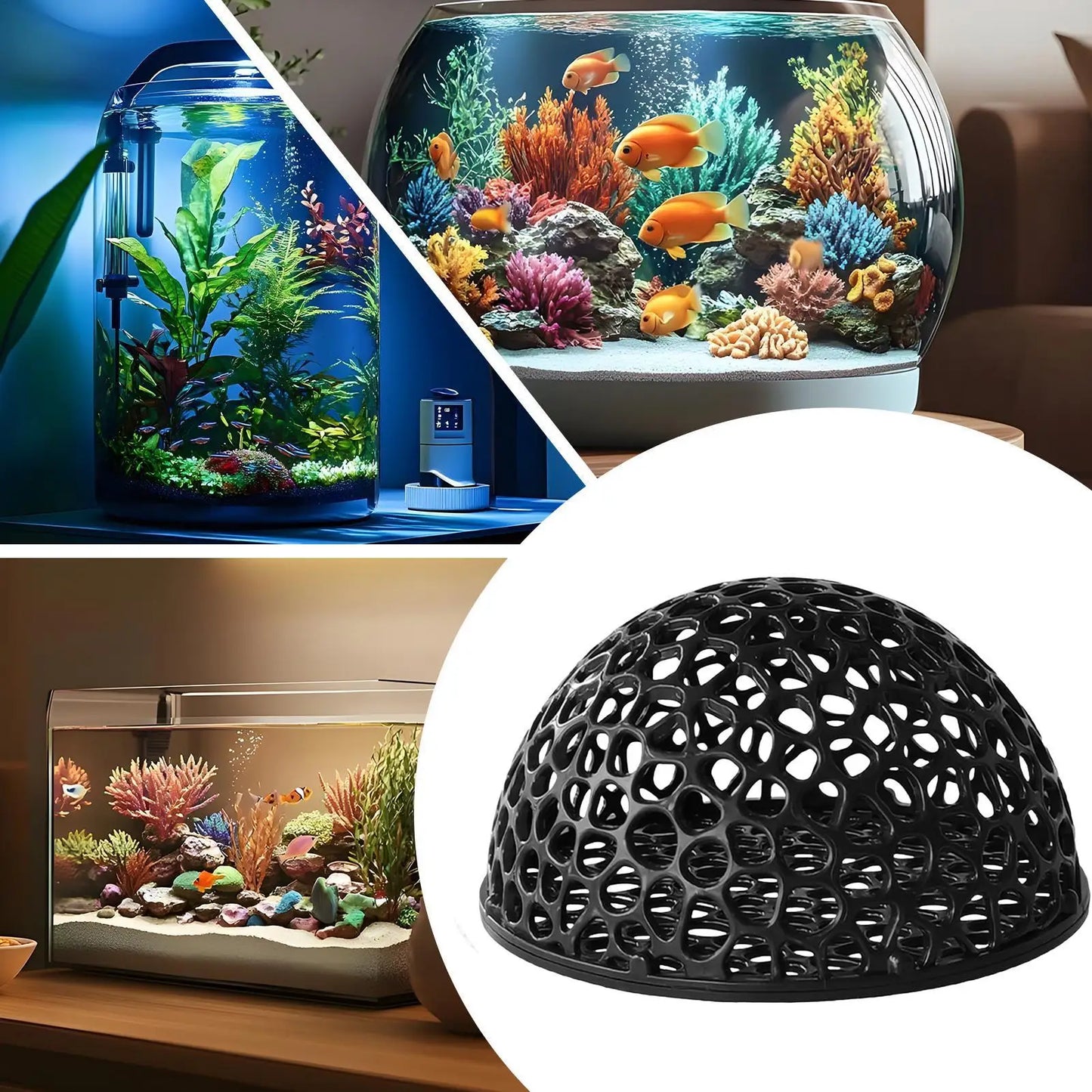 Aquarium shrimp house Cave Mini Porous Betta House Fish Hiding Spots