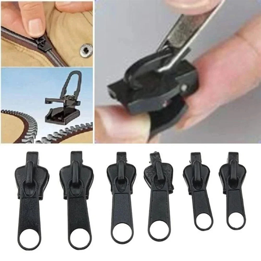 6pcs Instant Zipper Universal Instant Fix Repair Kit Replacement Zip