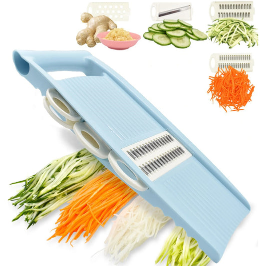 5 in1 Vegetable Fruit Slicer Multifunctional Manual Food Grater Cutter