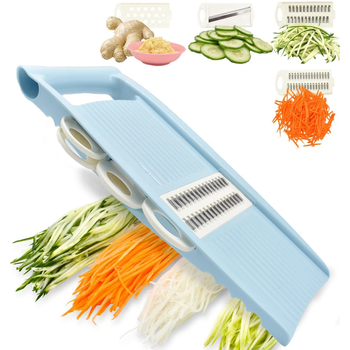 5 in1 Vegetable Fruit Slicer Multifunctional Manual Food Grater Cutter