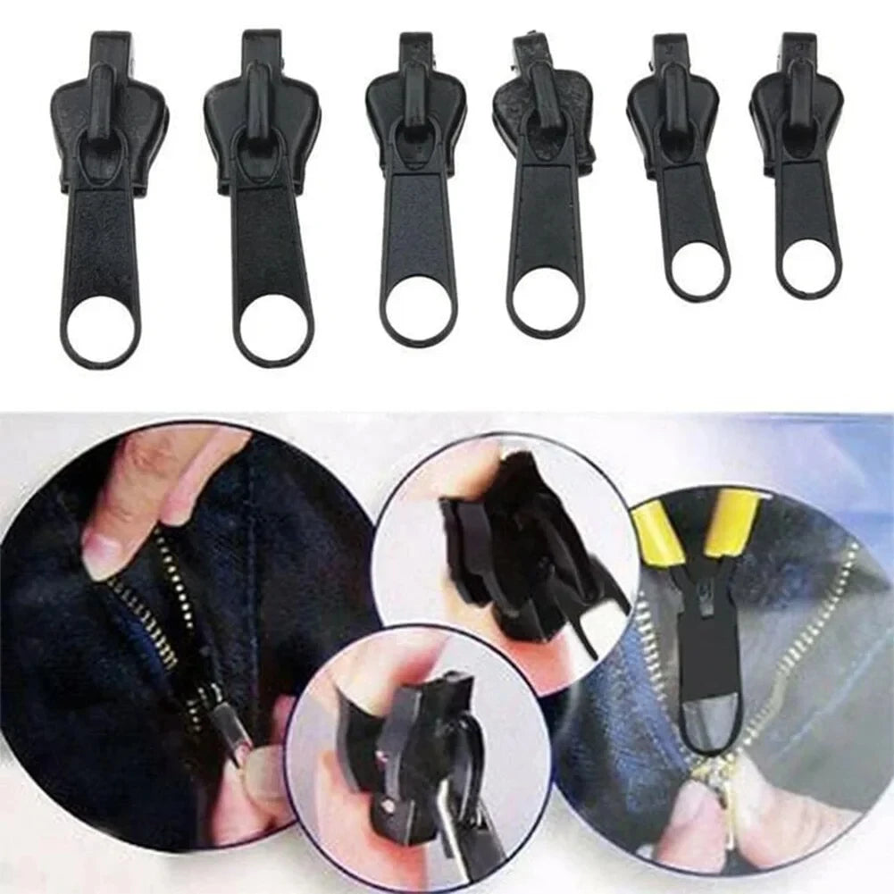 6pcs Instant Zipper Universal Instant Fix Repair Kit Replacement Zip
